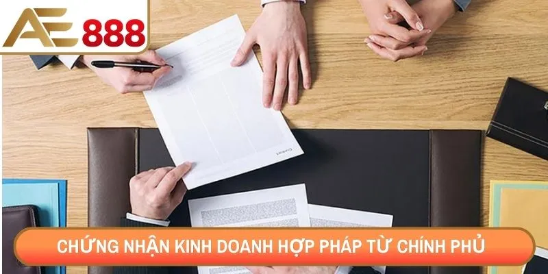 Chứng nhận kinh doanh hợp pháp từ chính phủ